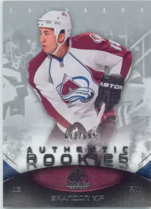 2010-11 SP GAME USED - BRANDON YIP #177 AUTHENTIC ROOKIES 603/699