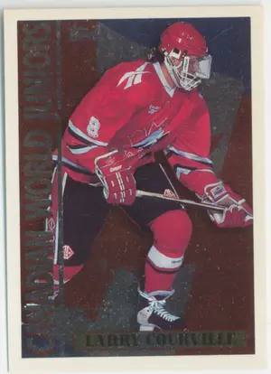 1994-95 TOPPS - LARRY COURVILLE #3CJ CANADIAN WORLD JUNIORS