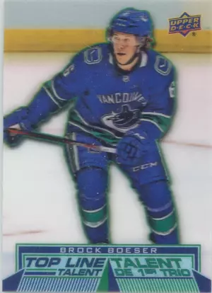 2018-19 TIM HORTONS - BROCK BOESER #TLT-2 TOP LINE TALENT
