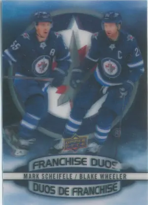 2019-20 TIM HORTONS - MARK SCHEIFELE/BLAKE WHEELER #D-4 FRANCHISE DUOS