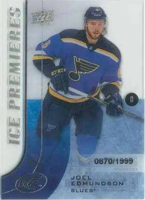 2015-16 ICE - JOEL EDMUNDSON #103 PREMIERES 870/1999