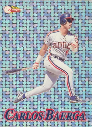 1994 Crown Collection - Carlos Baerga #16 Silver Circles Prism Parallel