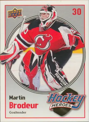 2009-10 UPPER DECK - MARTIN BRODEUR #HH14 HOCKEY HEROES