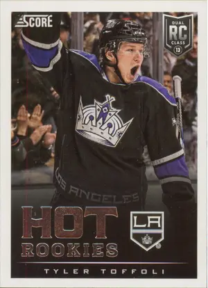 2013-14 SCORE - TYLER TOFFOLI #598 HOT ROOKIES