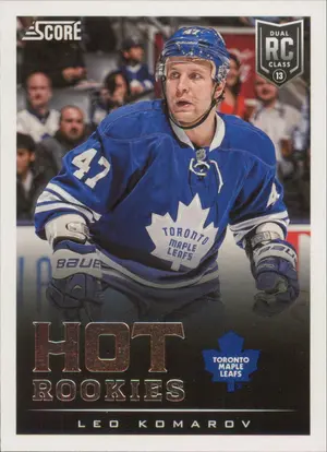 2013-14 SCORE - LEO KOMAROV #638 HOT ROOKIES