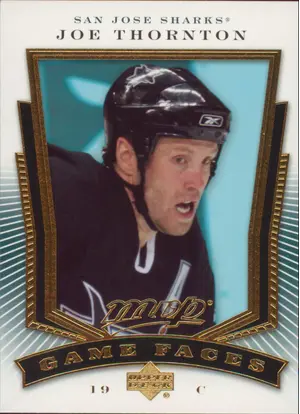 2007-08 MVP - JOE THORNTON #GF6 GAME FACE