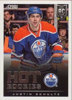 2013-14 SCORE - JUSTIN SCHULTZ #642 HOT ROOKIES