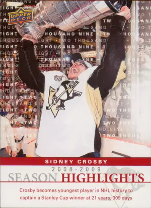 2009-10 UPPER DECK - SIDNEY CROSBY #SH1 SEASON HIGHLIGHTS