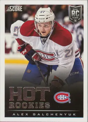 2013-14 SCORE - ALEX GALCHENYUK #645 HOT ROOKIES