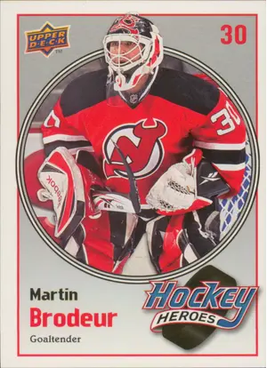 2009-10 UPPER DECK - MARTIN BRODEUR #HH16 HOCKEY HEROES