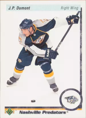 2010-11 UPPER DECK - J.P. DUMONT #91 20TH ANNIVERSARY