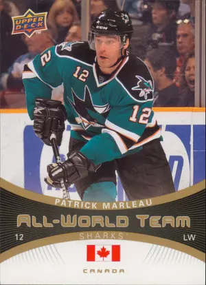 2010-11 UPPER DECK - PATRICK MARLEAU #AW-3 ALL-WORLD TEAM