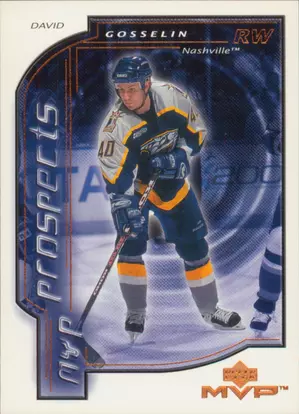 2000-01 MVP - DAVID GOSSELIN #195 PROSPECTS
