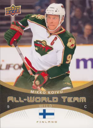 2010-11 UPPER DECK - MIKKO KOIVU #AW-14 ALL-WORLD TEAM