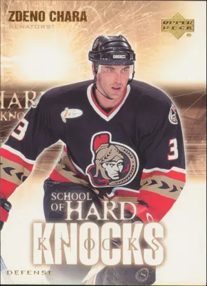 2003-04 UPPER DECK - ZDENO CHARA #SHK5 SCHOOL OF HARD KNOCKS