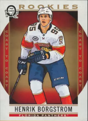2018-19 O-PEE-CHEE COAST TO COAST - HENRIK BORGSTROM #154 ROOKIE