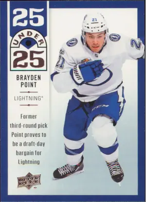 2018-19 UPPER DECK - BRAYDEN POINT #U25-18 25 UNDER 25
