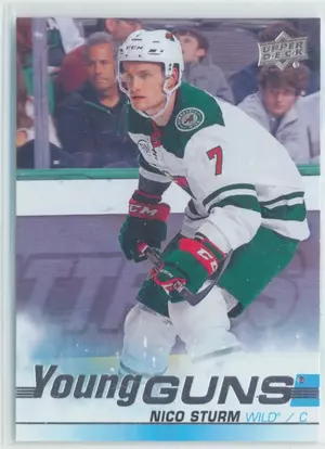 2019-20 UPPER DECK - NICO STURM #219 YOUNG GUNS