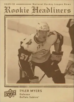 2009-10 UPPER DECK - TYLER MYERS #RH22 ROOKIE HEADLINERS
