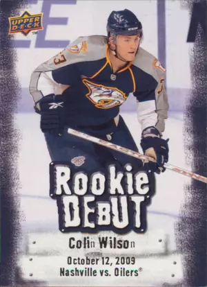 2009-10 UPPER DECK - COLIN WILSON #RD8 ROOKIE DEBUT