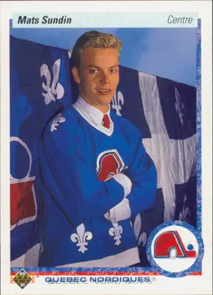 1990-91 UPPER DECK - MATS SUNDIN #365 ROOKIE
