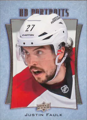 2016-17 UPPER DECK - JUSTIN FAULK #P-14 UD PORTRAITS