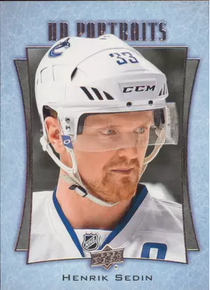 2016-17 UPPER DECK - HENRIK SEDIN #P-29 PORTRAITS
