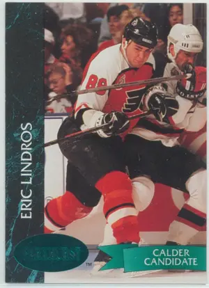 1992-93 PARKHURST - ERIC LINDROS #128 EMERALD ICE
