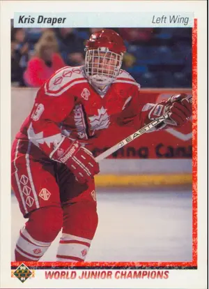 1990-91 UPPER DECK - KRIS DRAPER #466 ROOKIE