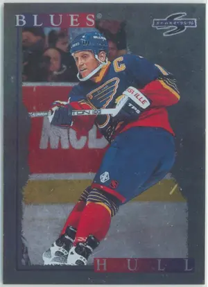 1995-96 SCORE - BRETT HULL #235 BLACK ICE