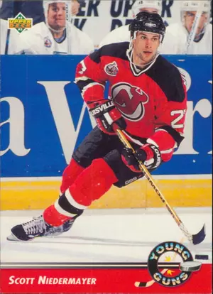 1992-93 UPPER DECK - SCOTT NIEDERMAYER #562 YOUNG GUNS