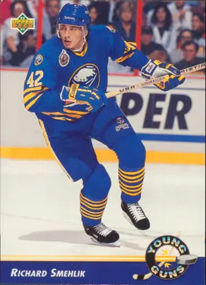 1992-93 UPPER DECK - RICHARD SMEHLIK #564 YOUNG GUNS
