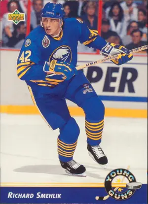 1992-93 UPPER DECK - RICHARD SMEHLIK #564 YOUNG GUNS