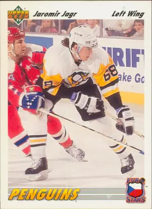 1991-92 UPPER DECK - JAROMIR JAGR #E6 EURO STARS