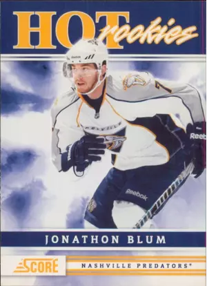 2011-12 SCORE - JONATHON BLUM #517 ROOKIE
