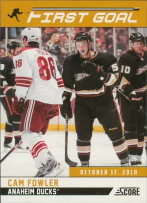 2011-12 SCORE - CAM FOWLER #6 FIRST GOAL