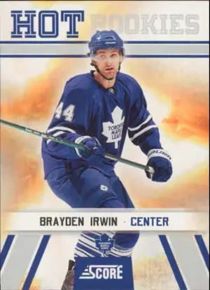 2010-11 SCORE - BRAYDEN IRWIN #526 ROOKIE