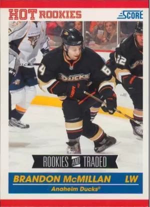 2010-11 SCORE - BRANDON McMILLAN #634 ROOKIE