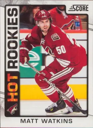 2012-13 SCORE - MATT WATKINS #546 ROOKIE
