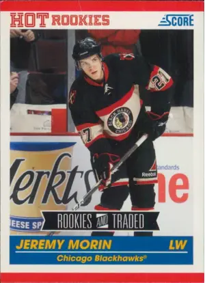 2010-11 SCORE - JEREMY MORIN #633 ROOKIE