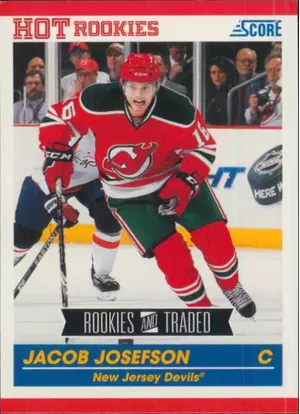 2010-11 SCORE - JACOB JOSEFSON #627 ROOKIE