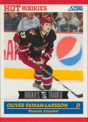 2010-11 SCORE - OLIVER EKMAN-LARSSON #639 ROOKIE
