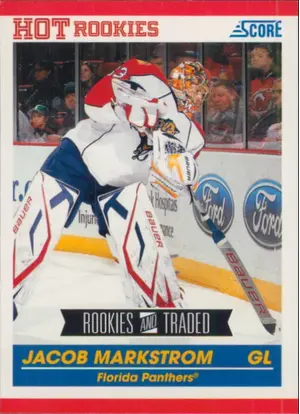 2010-11 SCORE - JACOB MARKSTROM #609 ROOKIE