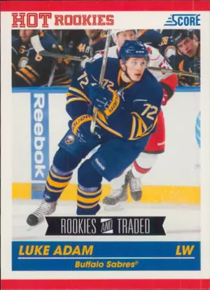 2010-11 SCORE - LUKE ADAM #605 ROOKIE