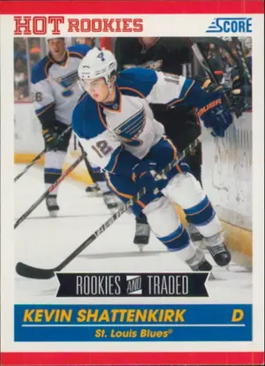 2010-11 SCORE - KEVIN SHATTENKIRK #601 ROOKIE