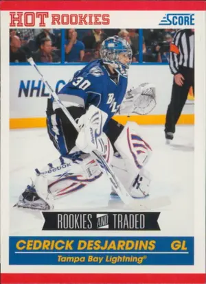 2010-11 SCORE - CEDRICK DESJARDINS #644 ROOKIE