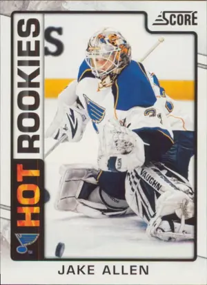 2012-13 SCORE - JAKE ALLEN #544 ROOKIE