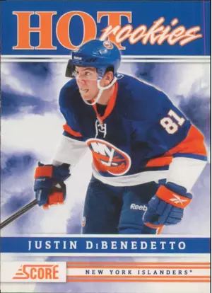 2011-12 SCORE - JUSTIN DiBENEDETTO #522 ROOKIE