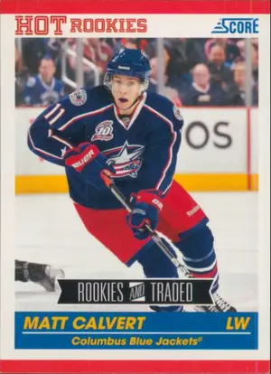 2010-11 SCORE - MATT CALVERT #612 ROOKIE