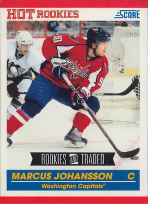2010-11 SCORE - MARCUS JOHANSSON #641 ROOKIE